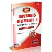 1.Sınıf 1.Yarıyıl Davranış Bilimleri 1 Öğreten Özet ve Sorular Lider Yayınları (ISBN: 9786059145718)