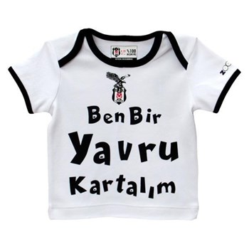 Beşiktaş Lisanslı T-Shirt Beyaz Yavru Kartal - 21901955