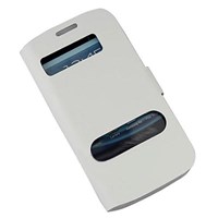 Microsonic Ultra Slim Standlı Deri Kılıf - Samsung Galaxy I9300 S3 - Beyaz