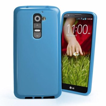 Microsonic Glossy Soft Kılıf Lg G2 Mavi