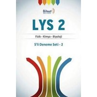 LYS 2 Fizik Kimya Biyoloji 5 Deneme Seti 2 (ISBN: 9786054257720)