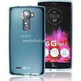 Microsonic Transparent Soft Lg G Flex 2 Kılıf Mavi