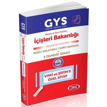 2015 GYS İçişleri Bakanlığı Merkez ve Taşra Teşkilatı VHKİ ve Şefime Özel Konu Anlatımlı Soru Bankası + 5 Deneme Sınavı Data (ISBN: 9786055001797)