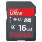 Sandisk SDHC Ultra 16GB Class 4