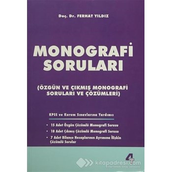 Monografi Soruları (ISBN: 9786059139076)