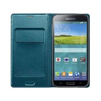 Samsung Galaxy S5 Kartlıklı Wallet Cover Yeşil