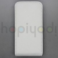 iPhone 4S Kılıf Dik Kapaklı Beyaz