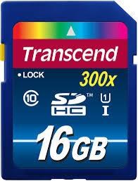 Transcend 16GB 300x SDHC Hafıza Kartı