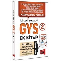 GYS İçişleri Bakanlığı Konu Özetli Soru Bankası Ek Kitabı Yargı Yayınları 2015 (ISBN: 9786051574240)