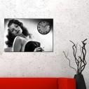 Tictac Design Kanvas Tablo Saat - Rita Hayworth