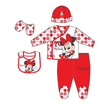 MINNIE MOUSE Mn4428 Kız Bebek 5'li Set Kırmızı 21242202