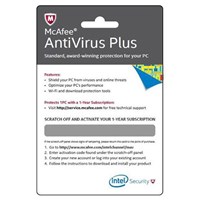 Intel Mcafee Antivirüs Plus 1 Yıl Türkçe