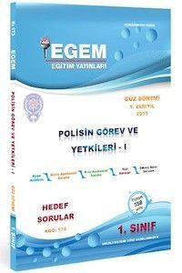 1.Sınıf 1.Yarıyıl Polisin Görev ve Yetkileri 1 Hedef Sorular (Kod 173) Egem Yayınları (ISBN: 9786054871162)