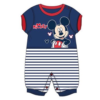 Mickey Mouse Mc4232 Erkek Ribanalı Kısakol Tulum Lacivert 6-9 Ay (68-74 Cm) 21241703