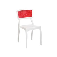 Tilia Orient Sandalye Pc Beyaz-Kırmızı 33830692