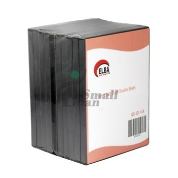 ELBA QD-321.14A 2Lİ SİYAH 14mm DVD Case,