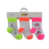 Artı 400115 Yıldız Neon 3lü Baby Soket Bebek Çorabı Asorti 0-6 Ay 31638105