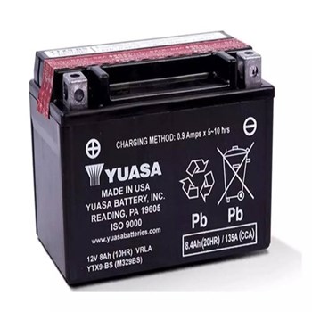 Yuasa YTX9-BS Kawasaki Z1000 ABS 2003-2013 Motosiklet Aküsü