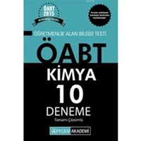 ÖABT Kimya Öğretmenliği Tamamı Çözümlü 10 Deneme 2015 (ISBN: 9786053181354)