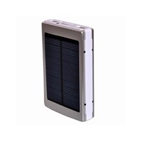 Apprise 8000 mAh Led Işıklı Solar Taşınabilir Powerbank Şarj Aleti Silver 8002315600277S