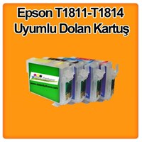 Muadil Epson T1811-T1814 Uyumlu Dolan Kartuş