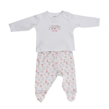 Chicco 11185 Bebek Takımı 2li Beyaz-desenli 3-6 Ay (62-68 Cm) 21223120