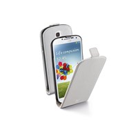Cellular Lıne Samsung Galaxy S4 Flap Deri Beyaz Kılıf