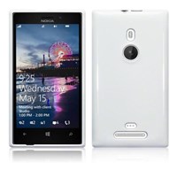 Microsonic Glossy Soft Kılıf Nokia Lumia 925 Beyaz