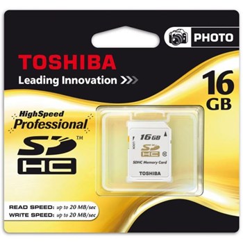 Toshiba SDHC 16GB Class 10 SD-K16CL10-BL5