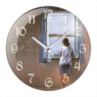If Clock Penceredeki Kadın Duvar Saati Rep-12