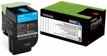 Lexmark CX310 Toner, Lexmark CX410 Toner, Lexmark CX510 Toner, Lexmark 808C Toner, Mavi Muadil Toner