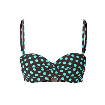 bpc bonprix collection Bandeau-Straplez bikini üstü, E Cup - Kahverengi 90634595 4893865409530