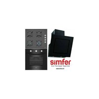 Simfer 3'Lü Siyah Ankastre Set (7032 + 3500 + 8651)