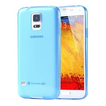 Soft TPU Galaxy S5 Ultra Slim Silikon Kılıf Mavi MGSCFHQRTXY