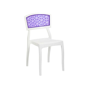 Tilia Orient Sandalye Pc Beyaz- Mor 33830824