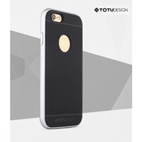 TOTU Endless Series for iPhone 6 Plus TPU+PC Case - Renk : Light Silver
