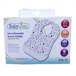 Baby Jem Tek Kullanımlık Mama Önlüğü
