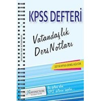 KPSS Vatandaşlık Ders Notları X Yayınları 2016 (ISBN: 9786059083478)