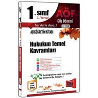 1. Sınıf 1. Yarıyıl Hukukun Temel Kavramları Kod:1113 Yargı Yayınları (ISBN: 9786051575759)