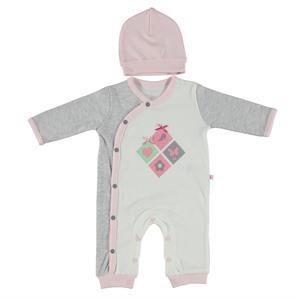 For My Baby Carp Ribanalı Tulum Pembe 0-3 Ay 30150970