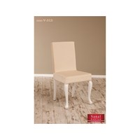 Sanal Mobilya Simay Demonte Sandalye Beyaz - Ekru V-313 25341720