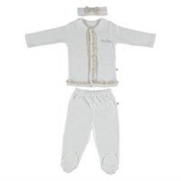For My Baby Oserry Pijama Takım Ekru 9-12 Ay 30476676