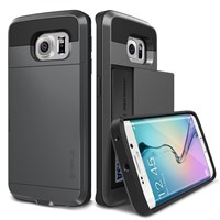 Verus Samsung Galaxy S6 Edge Case Damda Slide Series Kılıf Renk Steel Silver