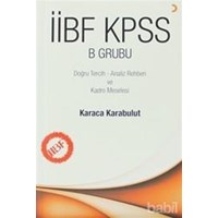 İİBF KPSS B Grubu (ISBN: 9786051276441)