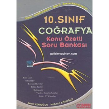 10. Sınıf Coğrafya Konu Özetli Soru Bankası (ISBN: 3000577100025)