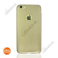 Pu Deri Kaplı Redlife Kapak İphone 6 Plus Gold