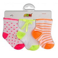 Artı Çorap Artı 400090 Florasan 3lü Baby Soket Bebek Çorabı Asorti 0-6 Ay 21498675