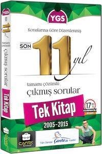 YGS Tek Kitap Son 11 Yıl Tamamı Çözümlü Çıkmış Sorular Çanta Yayınları (ISBN: 9786059768122)