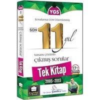 YGS Tek Kitap Son 11 Yıl Tamamı Çözümlü Çıkmış Sorular Çanta Yayınları (ISBN: 9786059768122)