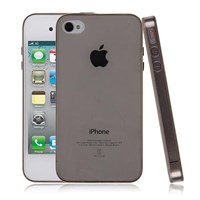 Soft TPU iPhone 4S Ultra Slim Silikon Kılıf Siyah MGSACEFLUZ5